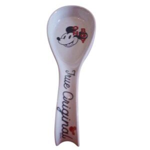 Mickey Mouse White Kitchen Stove Spoon Spatula Rest